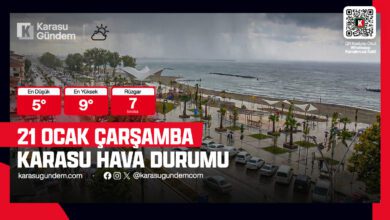 21 ocak 2026 karasu hava durumu