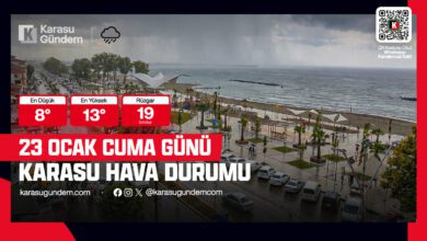 23 Ocak Cuma Sakarya Karasu Hava Durumu