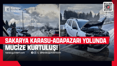 Karasu Adapazarı yolunda yaralanmalı kaza