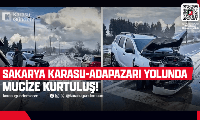 Karasu Adapazarı yolunda yaralanmalı kaza