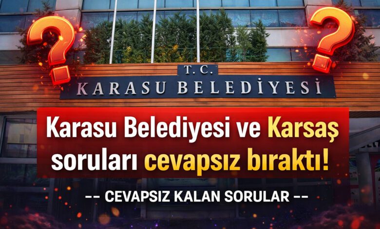 Karasu Belediyesi ve Karsaş soruları cevapsız bıraktı haber görseli