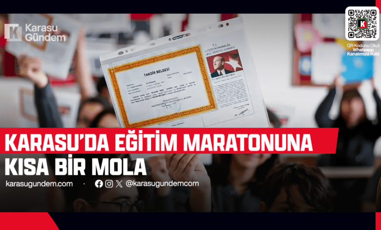 Karasu'da Karne Heyecanı Öğrenciler Tatile Çıkıyor