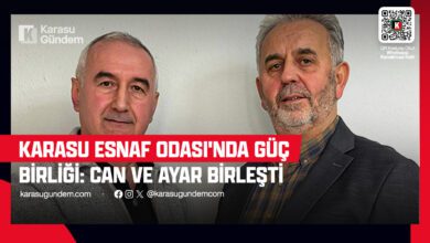 Karasu Esnaf Odası'nda Güç Birliği Can ve Ayar Birleşti