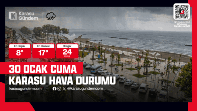 30 Ocak Karasu Hava Durumu