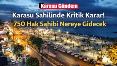 Karasu sahil şeridi kentsel dönüşüm çalışma alanı ve Yenimahalle görünümü.