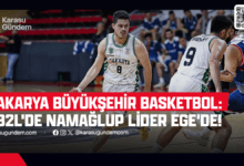 Namağlup Sakarya Büyükşehir Belediyesi Basketbol Takımı Ege İle karşı karşıya