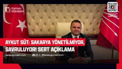 Aykut Süt’ten Zehir Zemberek Açıklama: "Sakarya Yönetilmiyor, Savruluyor!