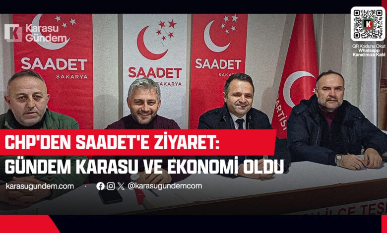 Karasu siyasetinde sıcak temas. CHP İlçe Başkanı Aykut Süt, Saadet Partisi yönetim kurulu toplantısına sürpriz bir ziyaret gerçekleştirdi. Gündem Karasu ve ekonomiydi.
