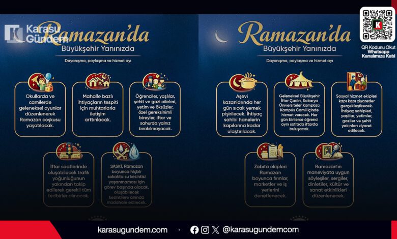 Sakarya Büyükşehir Belediyesi Aşevi Ramazan iftar yemeği hazırlıkları ve dağıtım hizmeti.